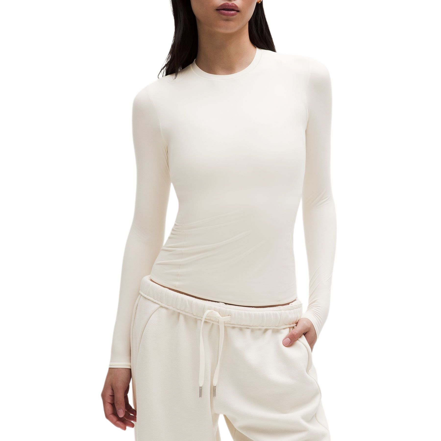 Lululemon Футболка для йоги женская Light Ivory White/LTIV с круглым вырезом Moderate
Lululemon Футболка для йоги женская Light Ivory White/LTIV с круглым вырезом Moderate