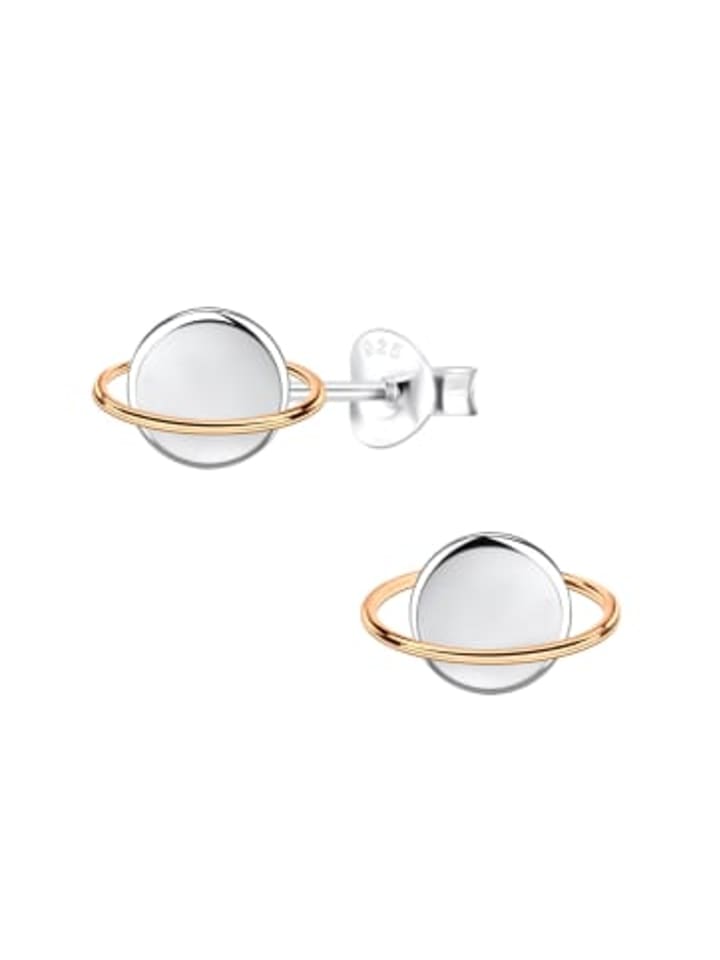 Alexander York Серьги-гвоздики SATURN из розового золота и серебра 925 пробы, комплект из 2 штук
Alexander York Серьги-гвоздики SATURN из розового золота и серебра 925 пробы, комплект из 2 штук