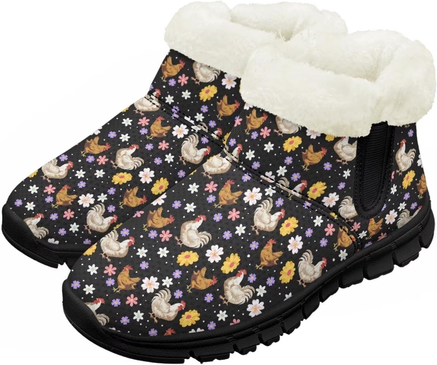 Зимние ботинки Chririnla для малышей, мальчиков и девочек, теплые низкие ботинки с искусственным мехом для холодной погоды на улице, Hippie Flower Hen
Зимние ботинки Chririnla для малышей, мальчиков и девочек, теплые низкие ботинки с искусственным мехом для холодной погоды на улице, Hippie Flower Hen
