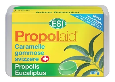 Esi Propolaid Эвкалиптовые конфеты для здоровья горла 50 г Подходит для веганов