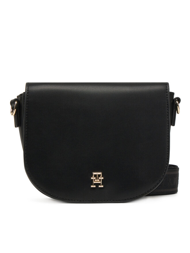 Сумочка Th Logotape Saddle Bag AW0AW17184 Tommy Hilfiger, черный 
Сумочка Th Logotape Saddle Bag AW0AW17184 Tommy Hilfiger, черный