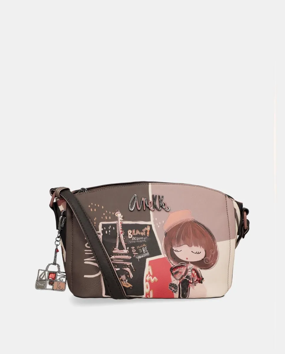 Сумка с короткой ручкой и ремнём через плечо Mademoiselle Anekke, многоцветный 
Сумка с короткой ручкой и ремнём через плечо Mademoiselle Anekke, многоцветный