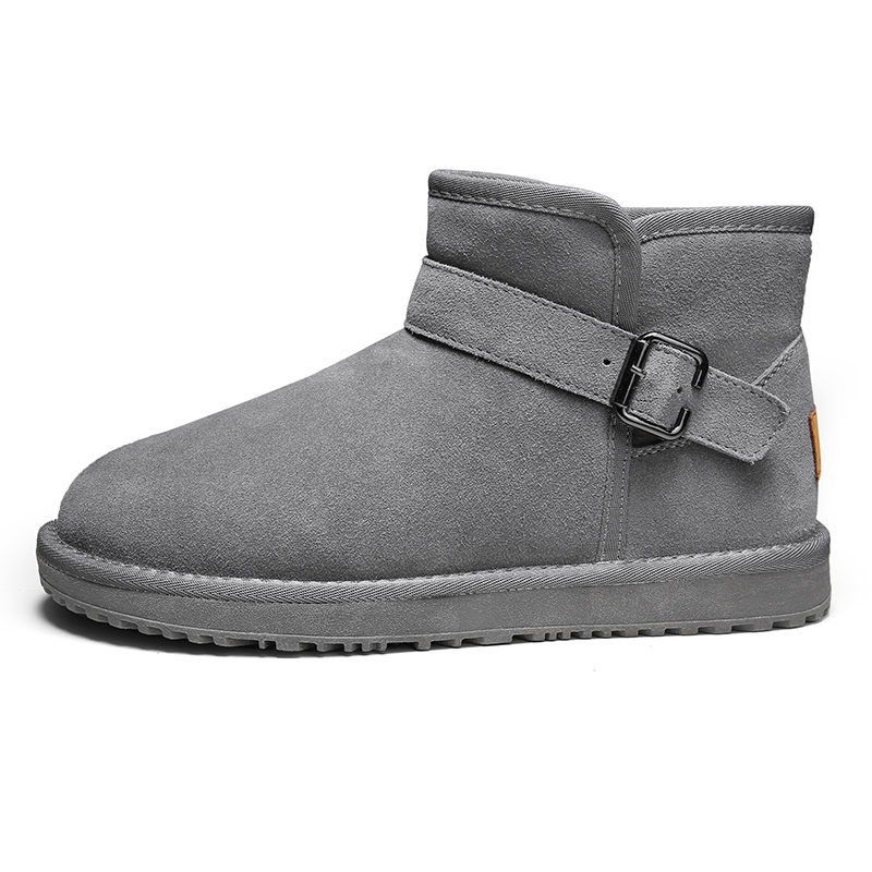 Теплые короткие зимние ботинки мужские GNVA, Gray 
Теплые короткие зимние ботинки мужские GNVA, Gray