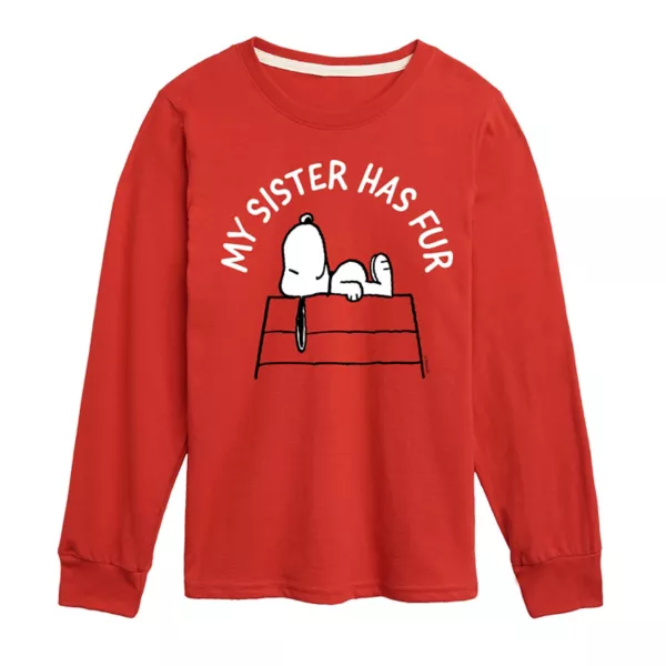 Мальчики 8-20 футболка с длинным рукавом и принтом "Арахис" сестра Снупи ворс Licensed Character, красный
Мальчики 8-20 футболка с длинным рукавом и принтом "Арахис" сестра Снупи ворс Licensed Character, красный