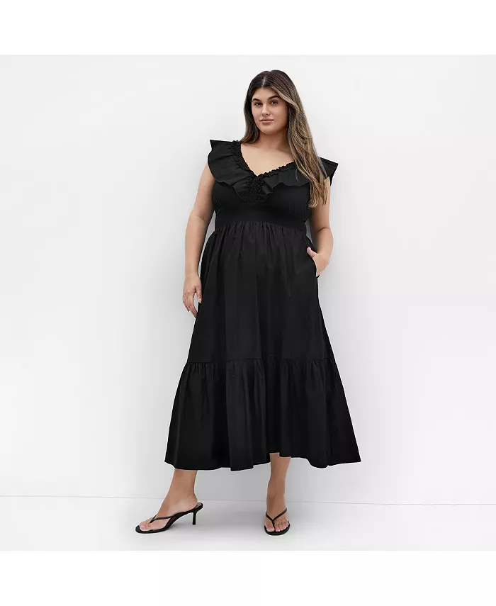 Платье макси Келли больших размеров CITY CHIC, черный
Платье макси Келли больших размеров CITY CHIC, черный