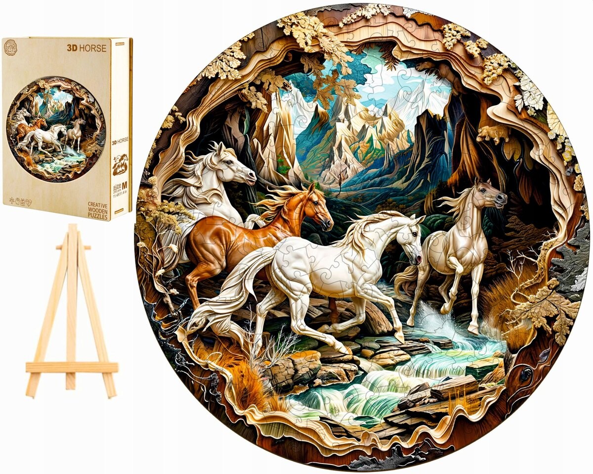 Большой Деревянный Пазл 300 Деталей Скачающие Лошади 3D Деревянная Коробка Pasjo24
Большой Деревянный Пазл 300 Деталей Скачающие Лошади 3D Деревянная Коробка Pasjo24