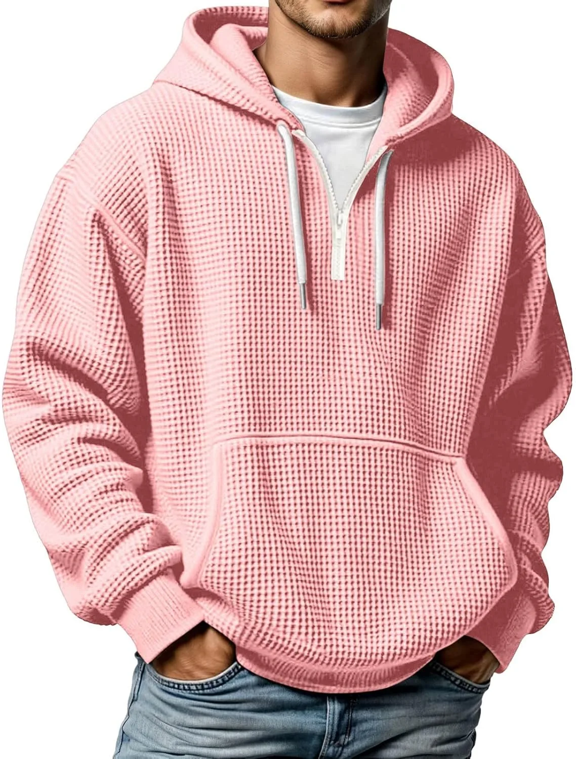 Толстовка с капюшоном мужская, Quarter Zip, длинный рукав, Waffle Knit TRCELECTROP
Толстовка с капюшоном мужская, Quarter Zip, длинный рукав, Waffle Knit TRCELECTROP