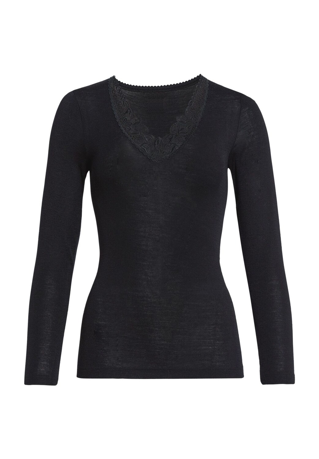 Женская кружевная майка с длинным рукавом Con-Ta, черный
Женская кружевная майка с длинным рукавом Con-Ta, черный