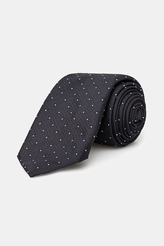 Галстук с добавлением шелка Boss, темно-синий 
Галстук с добавлением шелка Boss, темно-синий