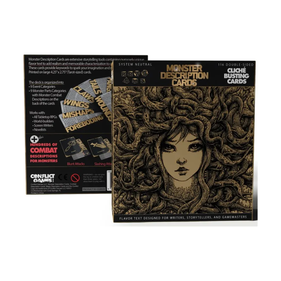 Бокс-сет Monster Description Cards, Role Playing Game Accessories (Conflict Games LLC)
Бокс-сет Monster Description Cards, Role Playing Game Accessories (Conflict Games LLC)