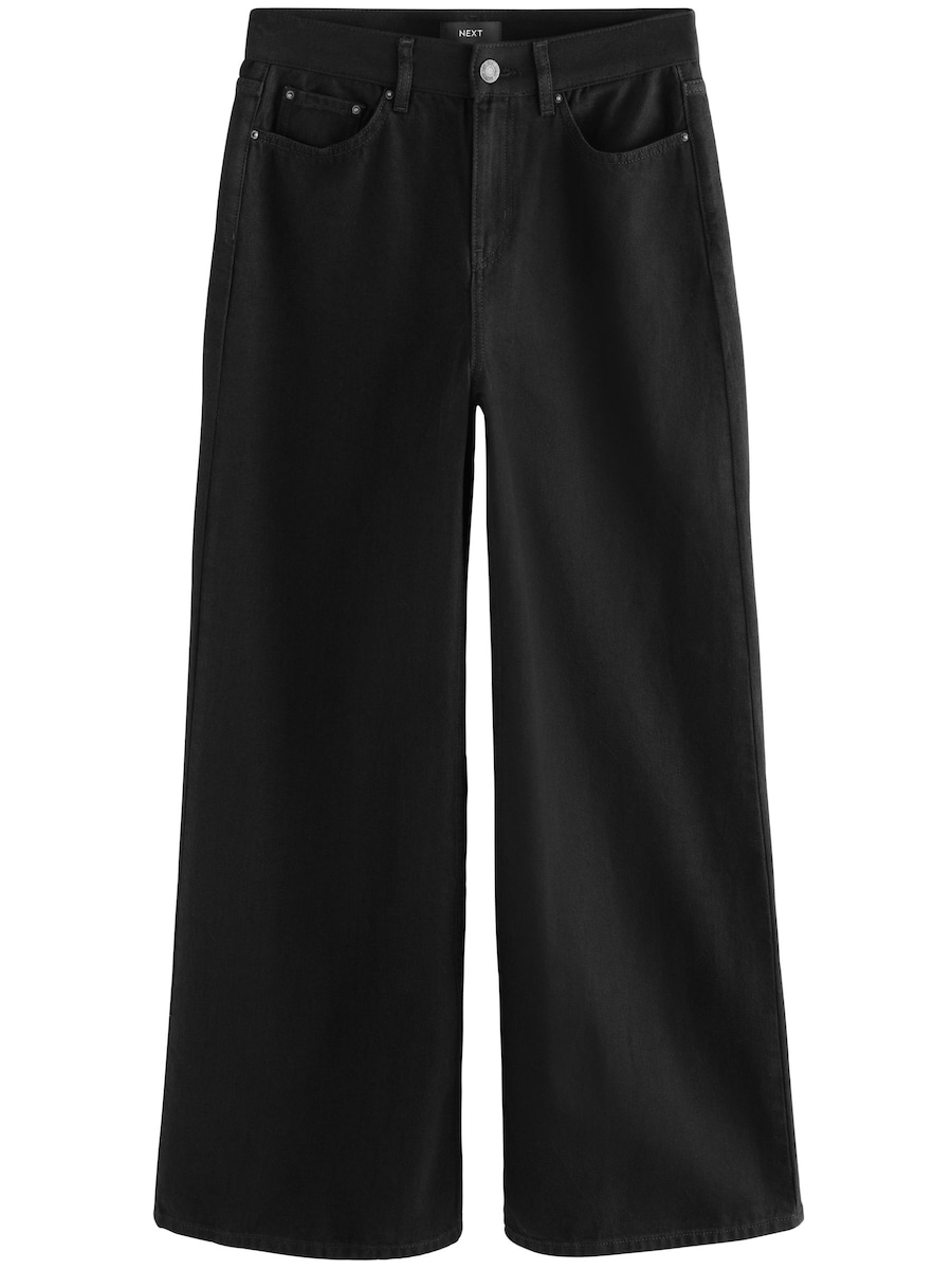 Джинсы с широкими штанинами Next, черный
Джинсы с широкими штанинами Next, черный