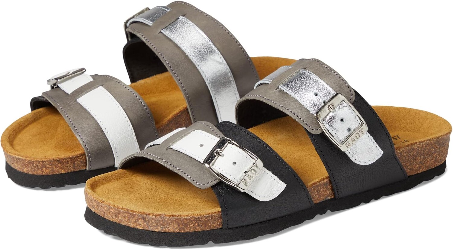 Сандалии на плоской подошве Santa Cruz Naot, цвет Soft Black/Foggy Gray/Silver/White Leather Combo
Сандалии на плоской подошве Santa Cruz Naot, цвет Soft Black/Foggy Gray/Silver/White Leather Combo