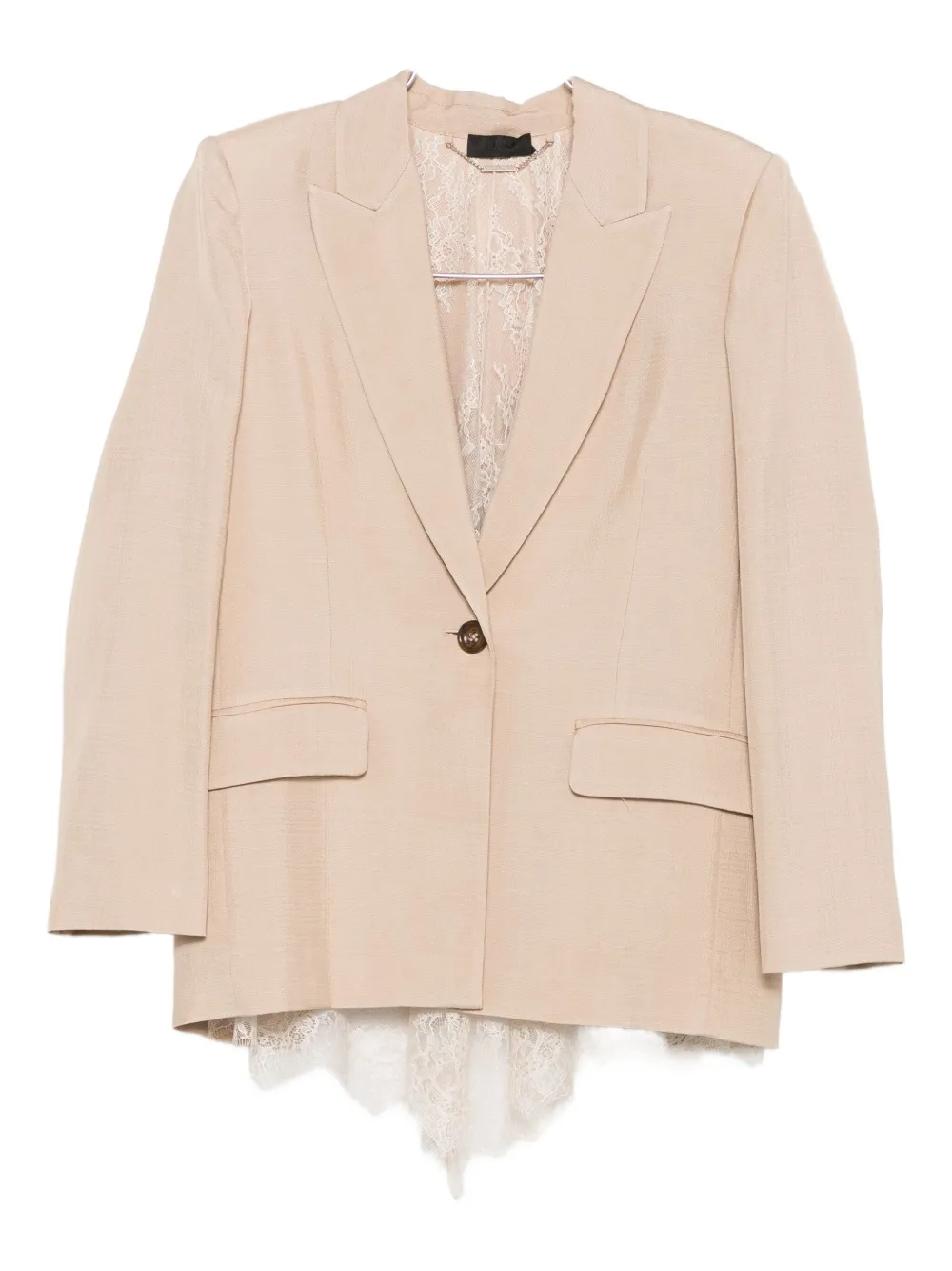 Однобортный пиджак с кружевной отделкой LIU JO, нейтральный
Однобортный пиджак с кружевной отделкой LIU JO, нейтральный