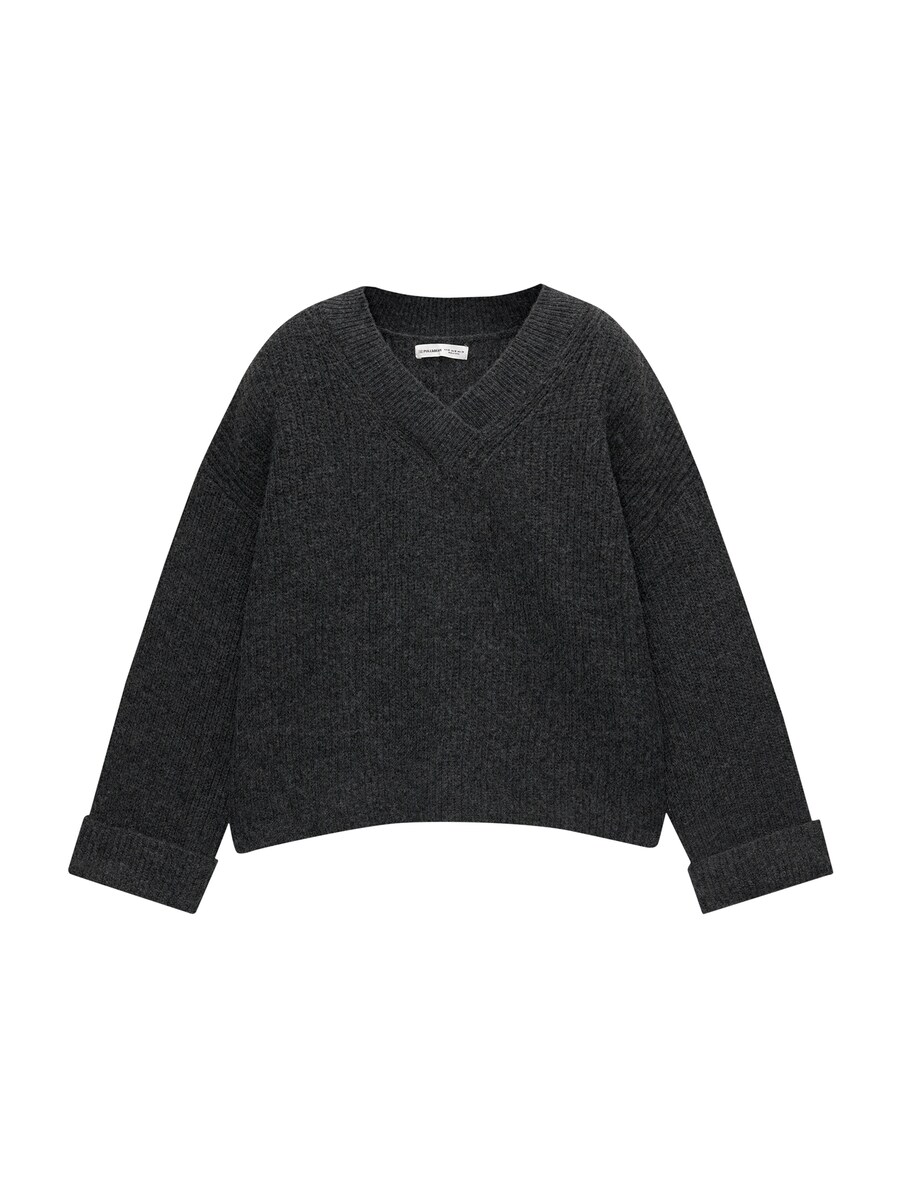 Свитер Pull&Bear, антрацит 
Свитер Pull&Bear, антрацит