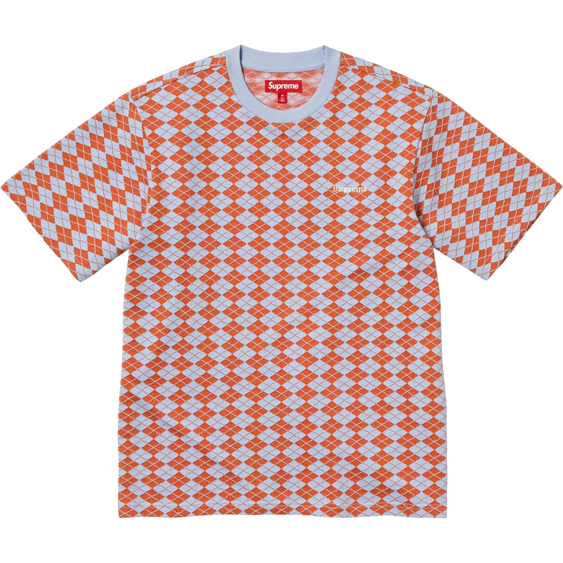 Топ с коротким рукавом из алмазного жаккарда Supreme, синий
Топ с коротким рукавом из алмазного жаккарда Supreme, синий