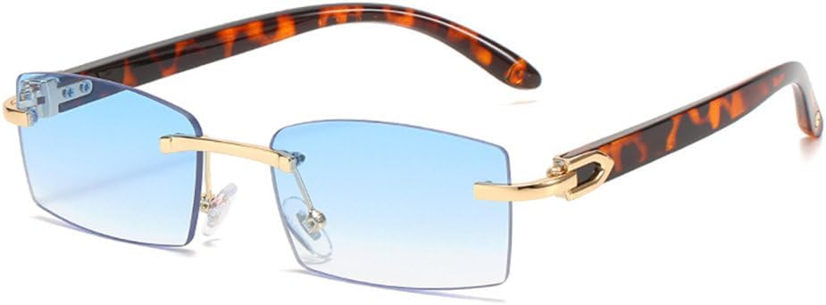 Модные маленькие прямоугольные женские солнцезащитные очки в винтажном стиле, без оправы, прозрачные, с градиентом цвета океана, мужские солнцезащитные очки UV400 LJTJTAV, Leopard Blue
Модные маленькие прямоугольные женские солнцезащитные очки в винтажном стиле, без оправы, прозрачные, с градиентом цвета океана, мужские солнцезащитные очки UV400 LJTJTAV, Leopard Blue