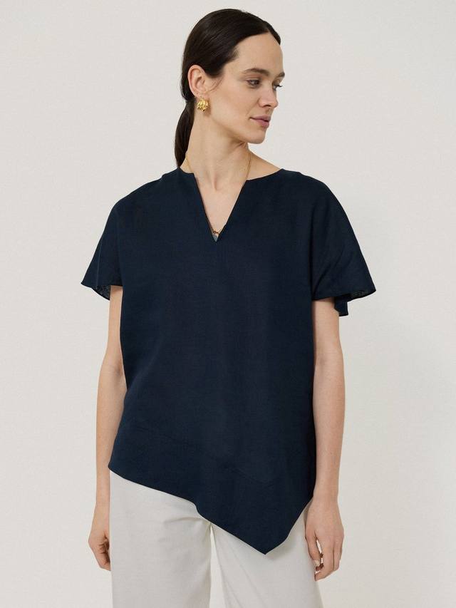 Непринужденный топ из чистого льна Jigsaw, темно-синий
Непринужденный топ из чистого льна Jigsaw, темно-синий