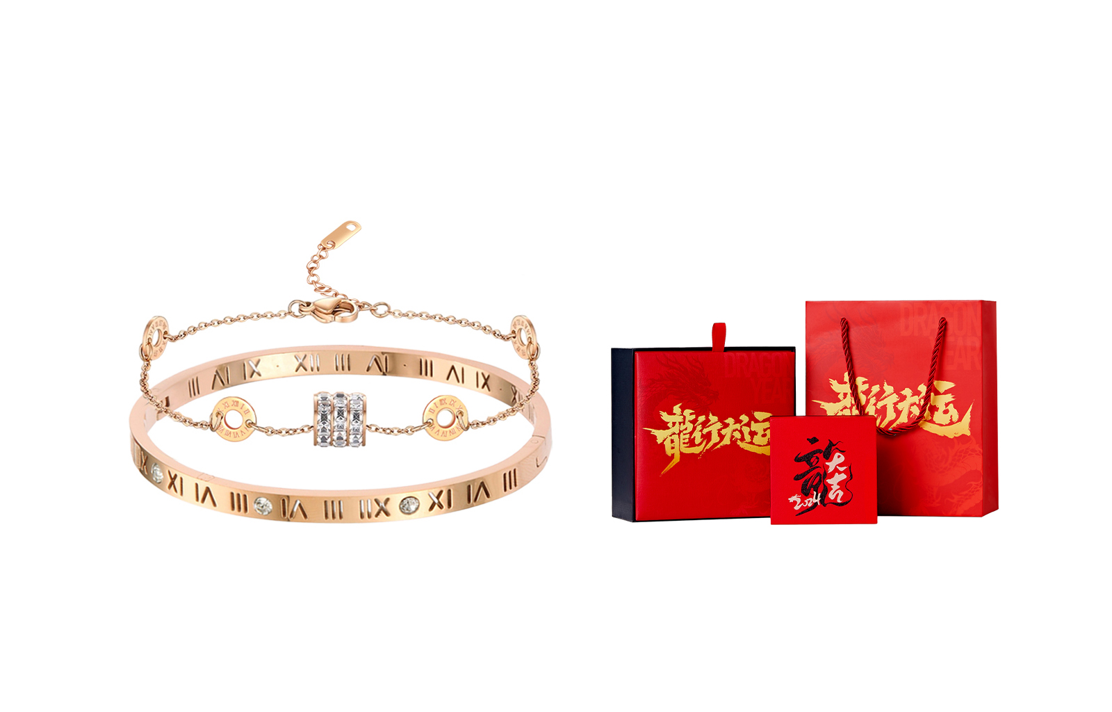 Титановый стальной браслет для женщин MISS TOOYA, Roman Numeral Bangle & Small Round Pendant Bracelet+Year Of The Dragon Box Limited Edition
Титановый стальной браслет для женщин MISS TOOYA, Roman Numeral Bangle & Small Round Pendant Bracelet+Year Of The Dragon Box Limited Edition