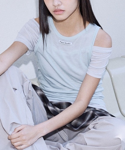 Футболка с открытыми плечами PLACE STUDIO, мятный
Футболка с открытыми плечами PLACE STUDIO, мятный