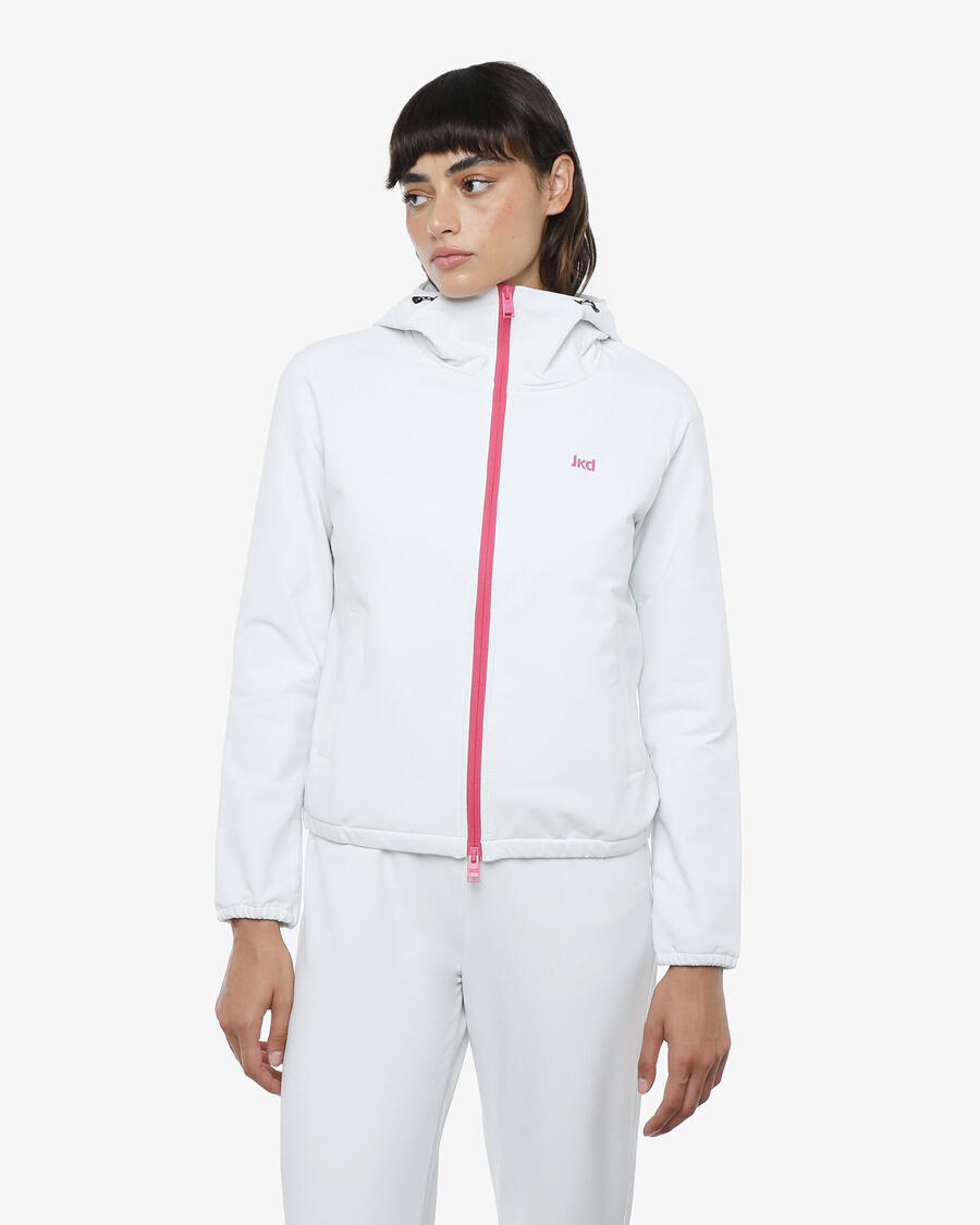 JAKED Женская синтетическая фитнес-толстовка цвета льда и малины
JAKED Женская синтетическая фитнес-толстовка цвета льда и малины