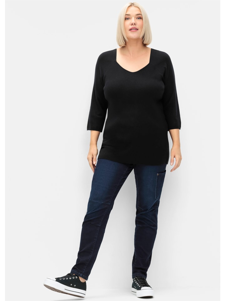 Свитер sheego, черный
Свитер sheego, черный