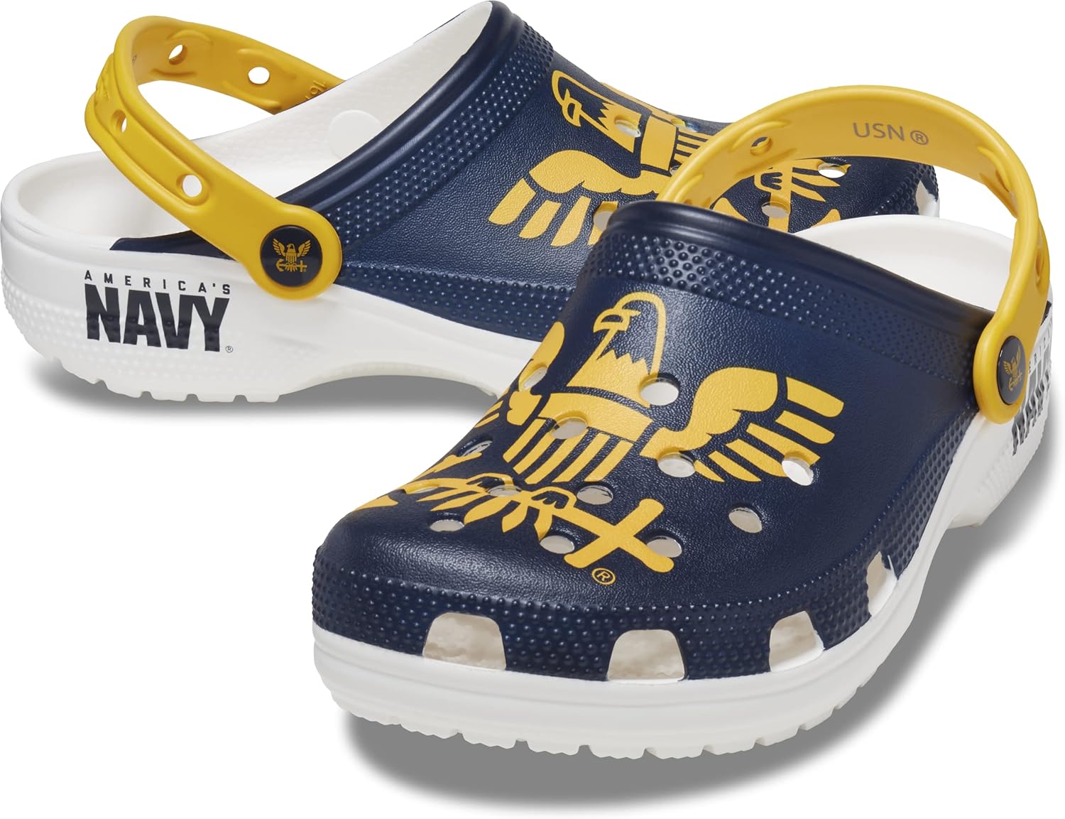 Сабо Унисекс Классические Сабо ВМС США Crocs, темно-синий
Сабо Унисекс Классические Сабо ВМС США Crocs, темно-синий