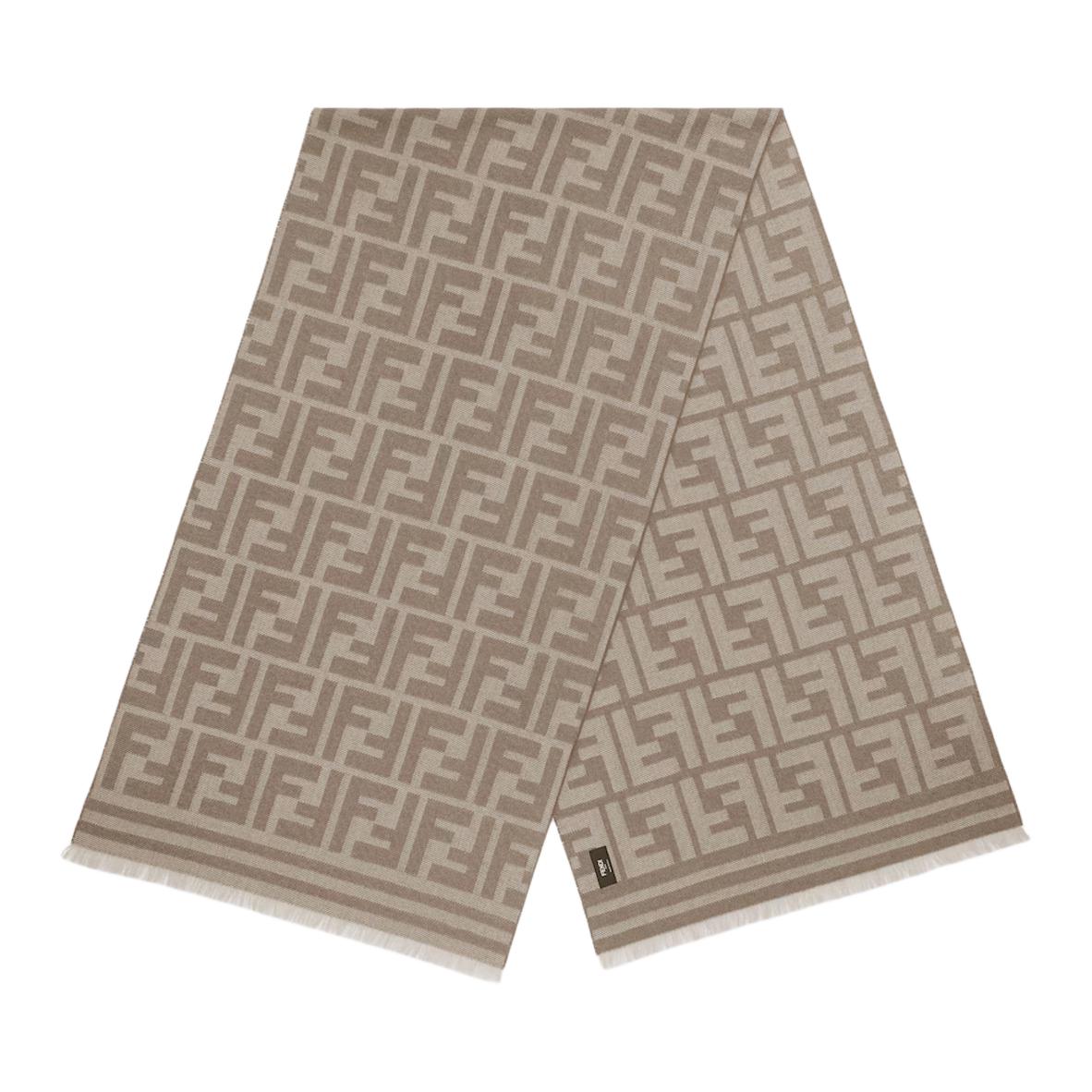 FENDI Фф жаккардовый шарф, Gray
FENDI Фф жаккардовый шарф, Gray