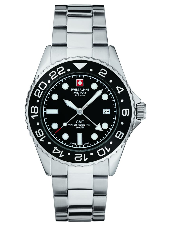 Swiss Alpine Military by Grovana Мужские аналоговые часы серебристого цвета
Swiss Alpine Military by Grovana Мужские аналоговые часы серебристого цвета