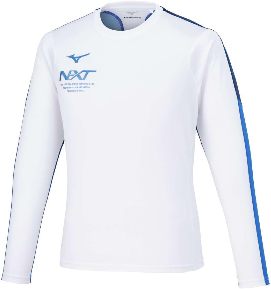 Тренировочная футболка для легкой атлетики NXT, с длинным рукавом, влагоотводящая, быстросохнущая, покрой Dynamotion, U2MAB502 Mizuno, белый
Тренировочная футболка для легкой атлетики NXT, с длинным рукавом, влагоотводящая, быстросохнущая, покрой Dynamotion, U2MAB502 Mizuno, белый