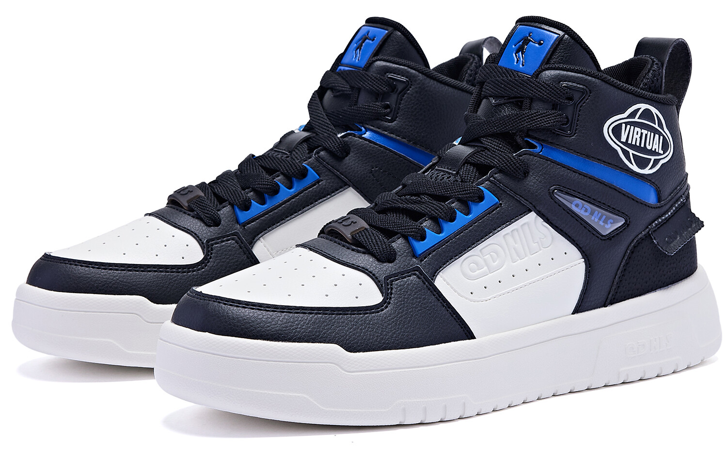 Кеды мужские, обувь для скейтбординга высокая черный/слоновая кость Qiaodan
Кеды мужские, обувь для скейтбординга высокая черный/слоновая кость Qiaodan