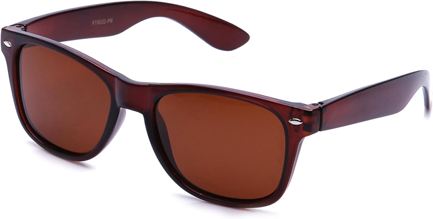 Классические солнцезащитные очки в стиле 80-х с роговой оправой, винтажные, поляризованные, с антибликовым покрытием, 100% защитой от УФ-излучения, для женщин и мужчин, с пружинными шарнирами Kyra, Brown/Brown
Классические солнцезащитные очки в стиле 80-х с роговой оправой, винтажные, поляризованные, с антибликовым покрытием, 100% защитой от УФ-излучения, для женщин и мужчин, с пружинными шарнирами Kyra, Brown/Brown