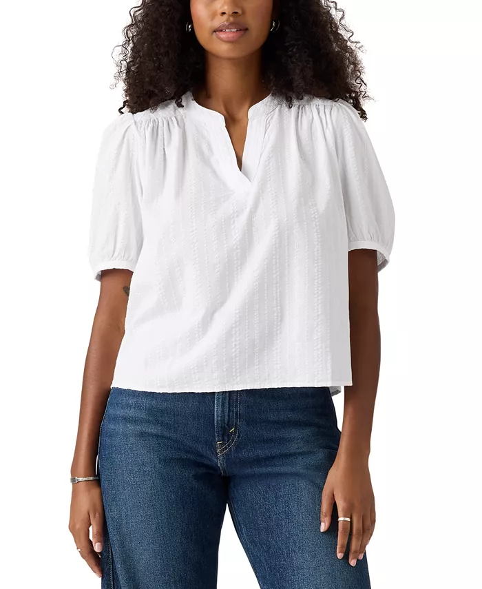 Женская блузка Amelie из хлопкового поплина Levi's, синий 
Женская блузка Amelie из хлопкового поплина Levi's, синий