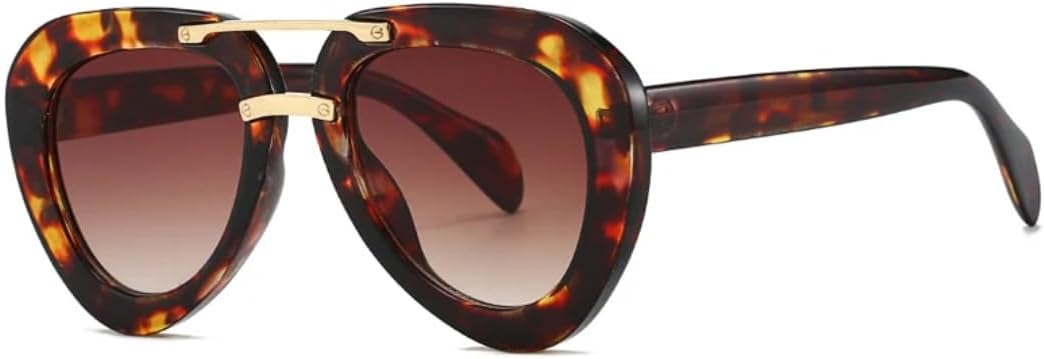 Мужские солнцезащитные очки с двойной перемычкой, модные градиентные солнцезащитные очки с защитой от УФ-излучения UV400; женские солнцезащитные очки в трендовом сине-зеленом цвете SZVVBKK, Leopard Tea Gradient
Мужские солнцезащитные очки с двойной перемычкой, модные градиентные солнцезащитные очки с защитой от УФ-излучения UV400; женские солнцезащитные очки в трендовом сине-зеленом цвете SZVVBKK, Leopard Tea Gradient