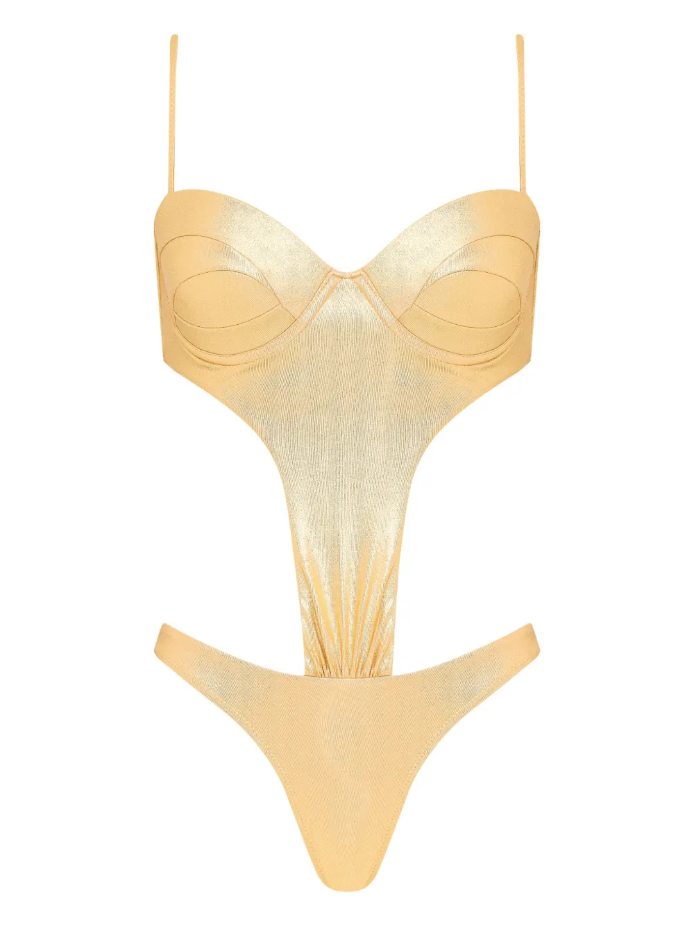 Купальник с вырезами Amir Slama, золотой
Купальник с вырезами Amir Slama, золотой