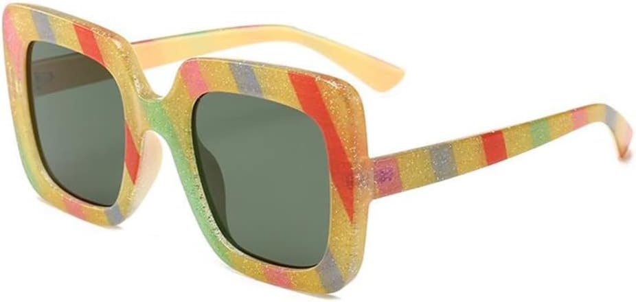 Солнцезащитные очки в радужной оправе для женщин, большие мужские солнцезащитные очки, винтажные, увеличенного размера, черные, с защитой от УФ-излучения generic, Yellow Green
Солнцезащитные очки в радужной оправе для женщин, большие мужские солнцезащитные очки, винтажные, увеличенного размера, черные, с защитой от УФ-излучения generic, Yellow Green