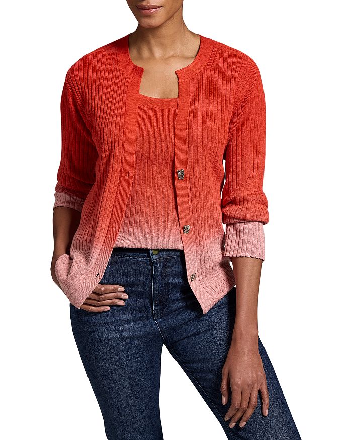 Кардиган с рубчиком в технике омбре NIC+ZOE, розовый
Кардиган с рубчиком в технике омбре NIC+ZOE, розовый