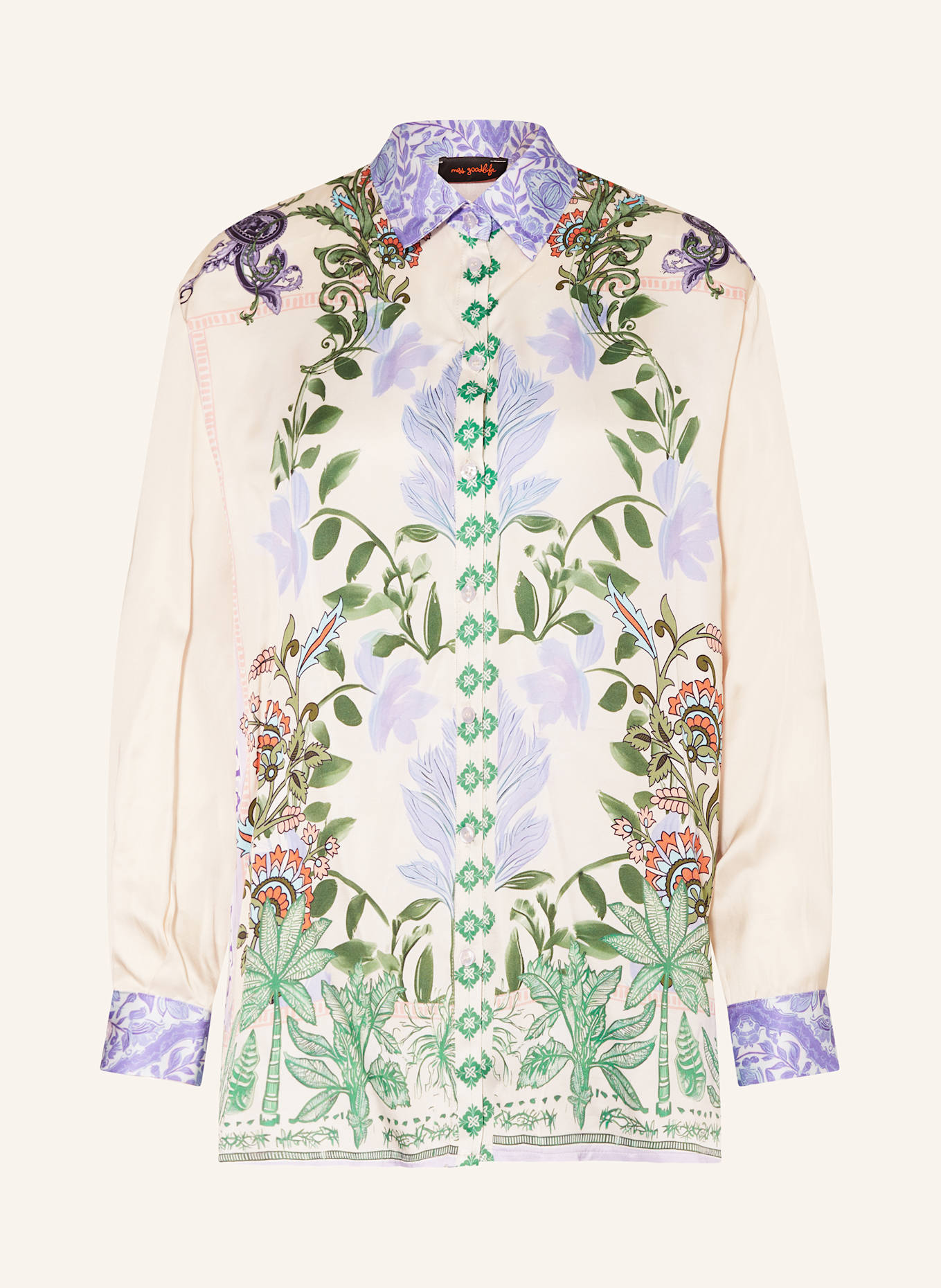 Атласная блузка-рубашка Miss Goodlife, мультиколор 
Атласная блузка-рубашка Miss Goodlife, мультиколор