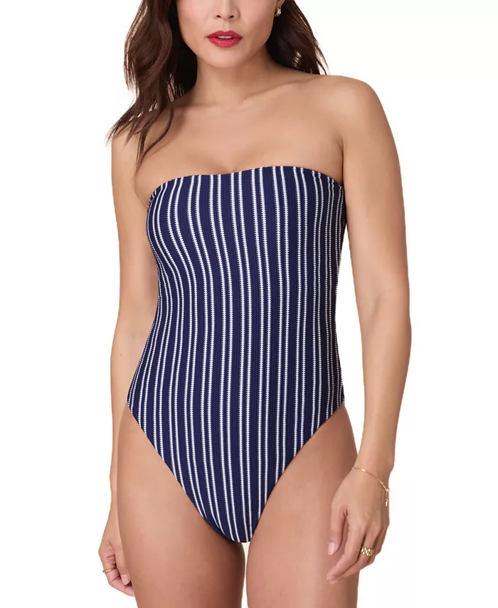 Женский слитный купальник Kauai без бретелек в морскую полоску Andie, синий
Женский слитный купальник Kauai без бретелек в морскую полоску Andie, синий