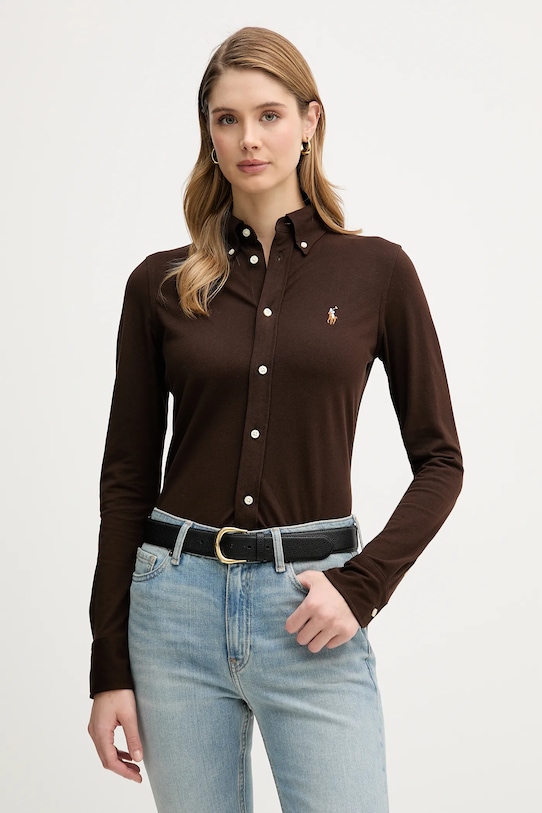 Хлопковая рубашка Polo Ralph Lauren, коричневый
Хлопковая рубашка Polo Ralph Lauren, коричневый