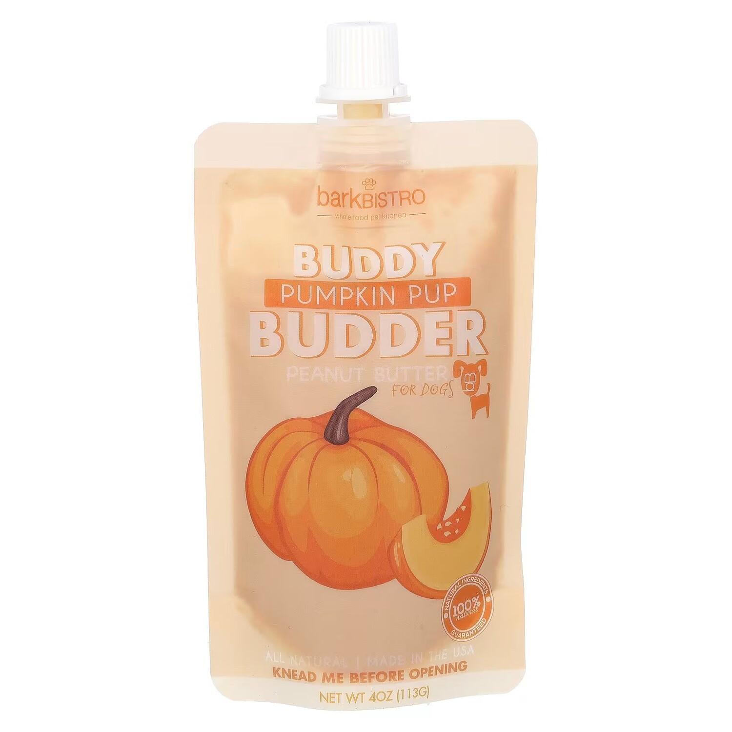 Buddy Budder, Арахисовое масло, для собак, тыквенный щенок, 40 унций (113 г) Bark Bistro
Buddy Budder, Арахисовое масло, для собак, тыквенный щенок, 40 унций (113 г) Bark Bistro