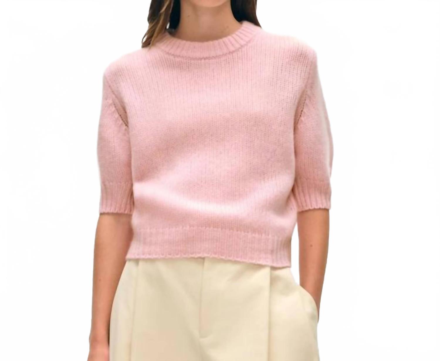Женский кашемировый топ-топ с короткими рукавами цвета «примроуз» White + Warren, розовый
Женский кашемировый топ-топ с короткими рукавами цвета «примроуз» White + Warren, розовый