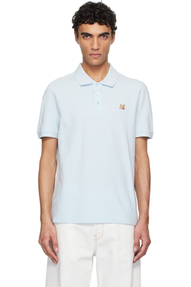 Нашивка с изображением головы голубой лисы, обычное поло Maison Kitsuné
Нашивка с изображением головы голубой лисы, обычное поло Maison Kitsuné