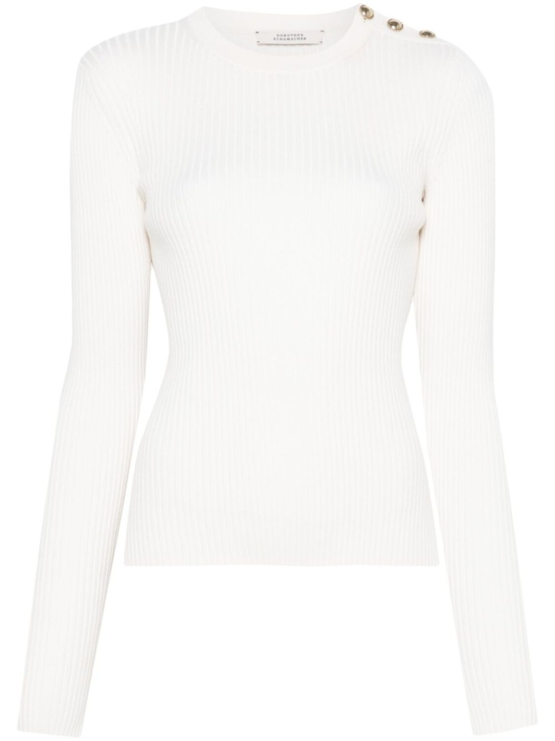 Свитер с пуговицами на плечах Dorothee Schumacher, белый
Свитер с пуговицами на плечах Dorothee Schumacher, белый