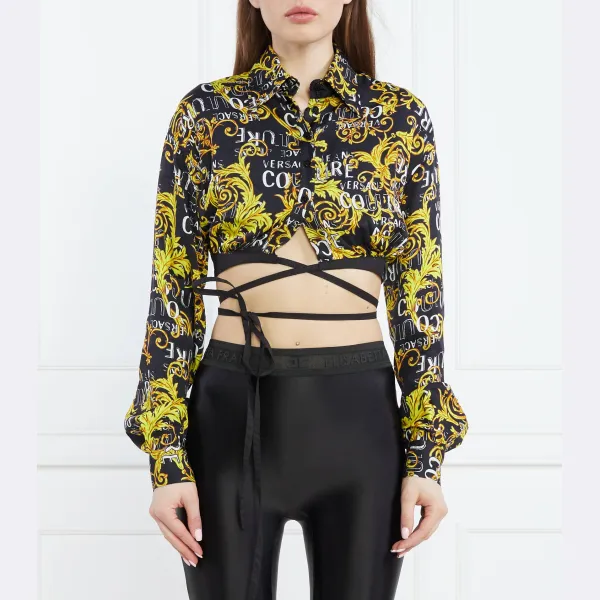 Укороченная блузка Versace, черный
Укороченная блузка Versace, черный