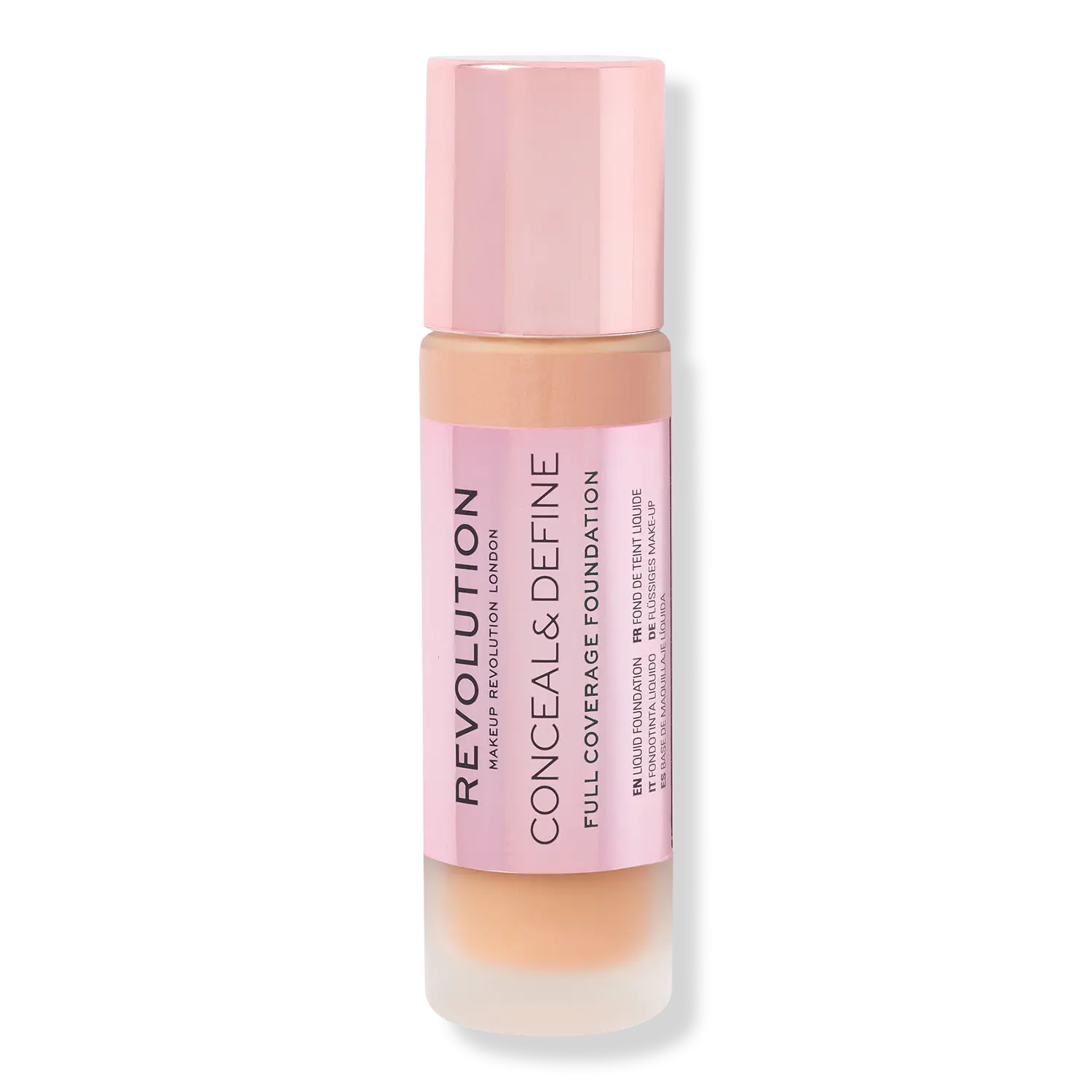 Тональный крем Conceal & Define с полным покрытием Revolution Beauty, F10.5 (for medium skin tones w/ a warm golden undertone)
Тональный крем Conceal & Define с полным покрытием Revolution Beauty, F10.5 (for medium skin tones w/ a warm golden undertone)