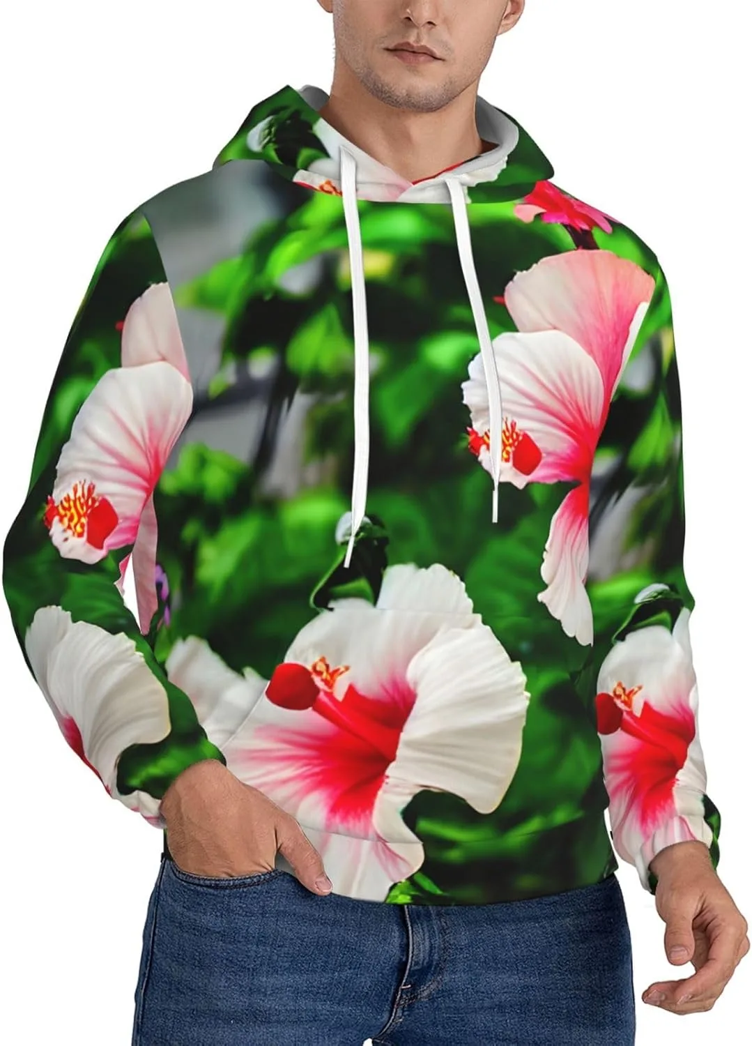 Мужская флисовая толстовка с капюшоном, черная, с принтом цветов гибискуса SamLng
Мужская флисовая толстовка с капюшоном, черная, с принтом цветов гибискуса SamLng