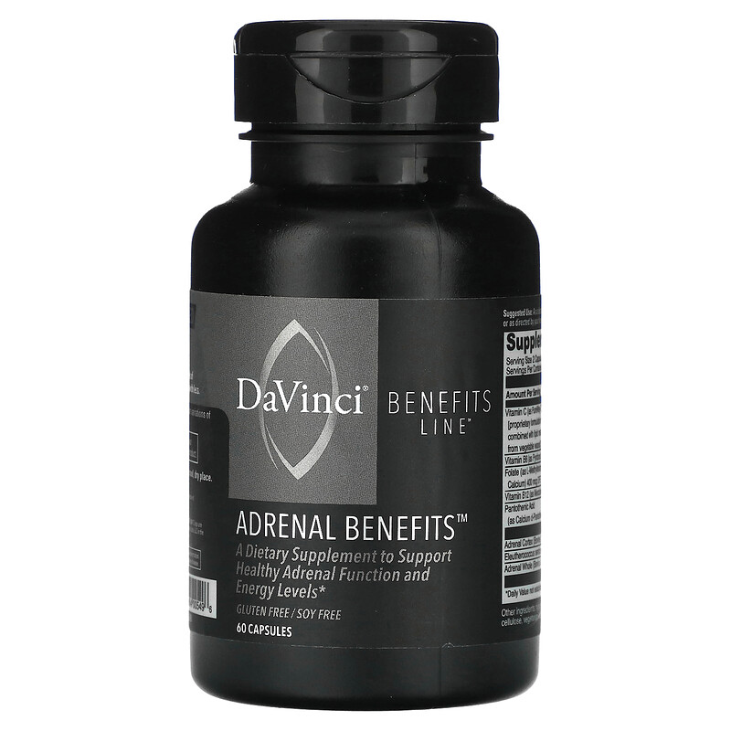 DaVinci Laboratories, Benefits Line, Adrenal Benefits, 60 капсул
DaVinci Laboratories, Benefits Line, Adrenal Benefits, 60 капсул