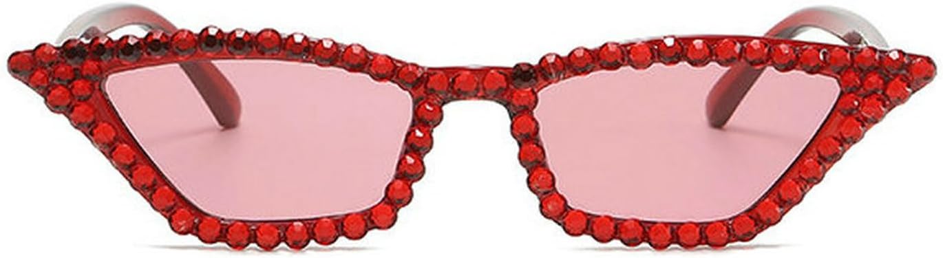 COTIA Сексуальные женские модные солнцезащитные очки «кошачий глаз» с бриллиантами, защита от ультрафиолета UV400, для музыкальных фестивалей, с небольшими блестками, милый дизайн, кристаллы, Red
COTIA Сексуальные женские модные солнцезащитные очки «кошачий глаз» с бриллиантами, защита от ультрафиолета UV400, для музыкальных фестивалей, с небольшими блестками, милый дизайн, кристаллы, Red