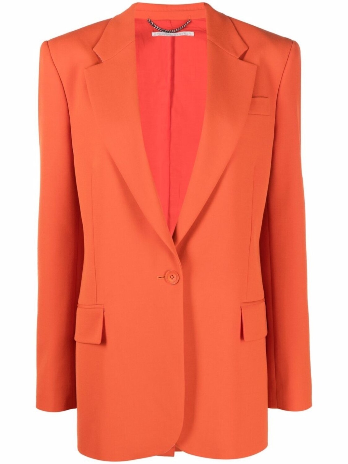 Stella McCartney однобортный блейзер строгого кроя, оранжевый
Stella McCartney однобортный блейзер строгого кроя, оранжевый