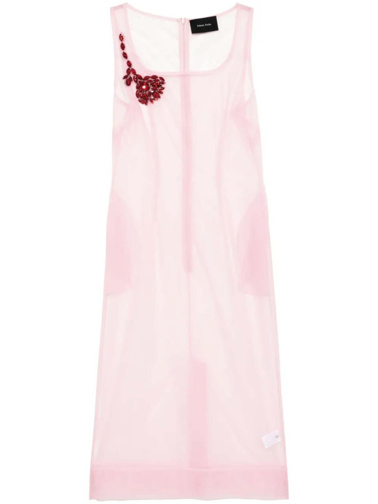 Simone Rocha платье с квадратным вырезом, розовый
Simone Rocha платье с квадратным вырезом, розовый